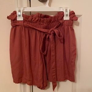 Pink Hollister tie shorts